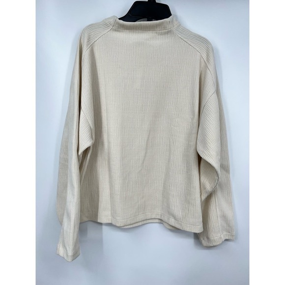 Madewell Striped Jacquard Funnelneck Top Size S - Picture 4 of 6